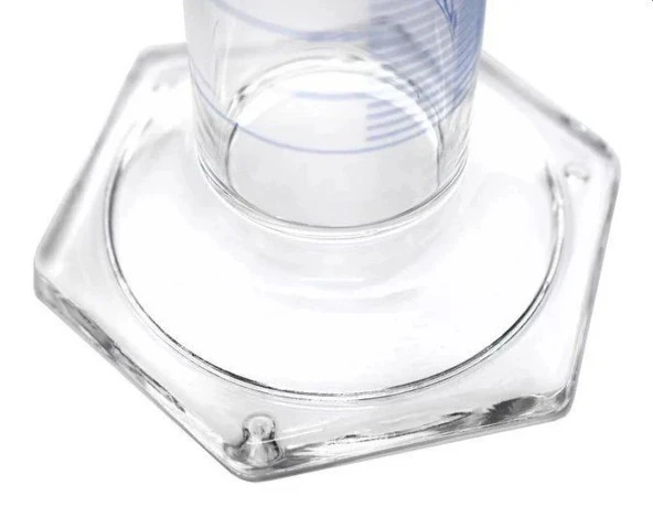 Borox Cam Mezür 250 ml Uzun Form Dereceli Silindir Mavi Skala - Resim 3