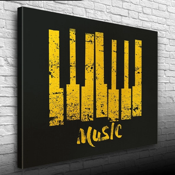 Music Piyano Tuşları Poster Kanvas Tablo 50 x 70
