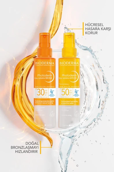 BIODERMA Photoderm Bronz Sun Protective Water SPF30 Bronzlaştırıcı Güneş Koruyucu Yüz, Vücut, Saç 200 ml 3701129807880 - 5