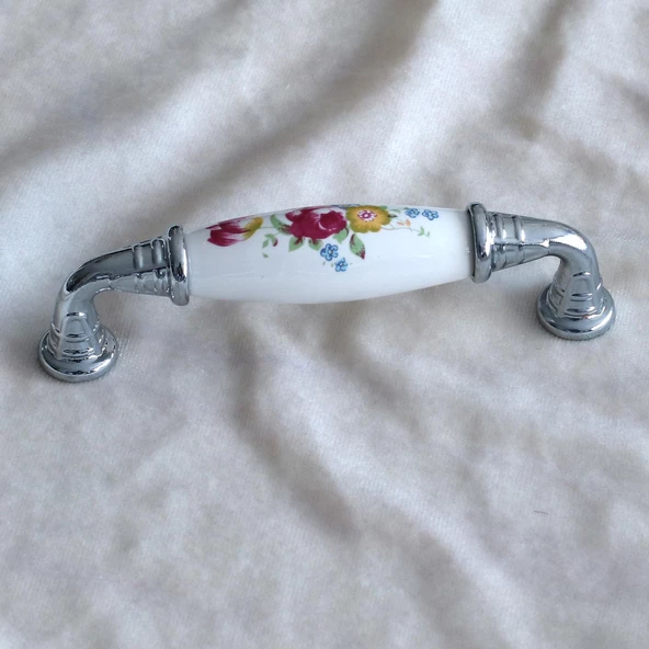 Gerçek Porselen Mobilya Mutfak Çekmece Dolap Kapak Dolabı Kulbu Kulpu Kulpları Beyaz (96 MM-9.6 CM) - 5