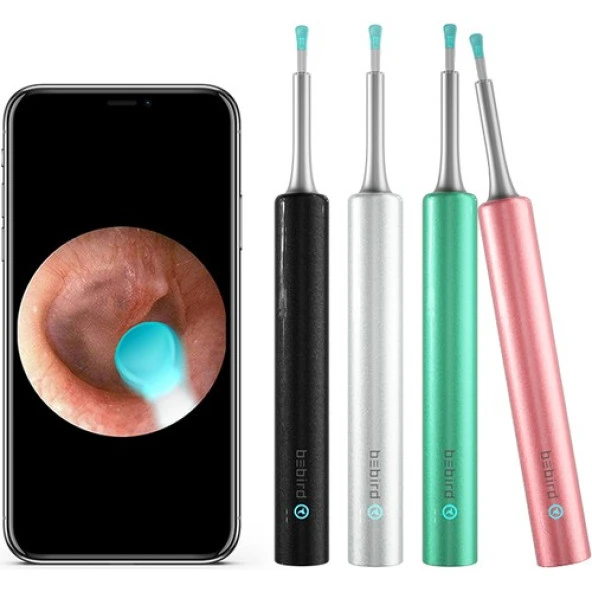 BEBIRD T5 5MP KAMERA 3,5MM LENS ŞARJLI WİFİ GÖRÜNTÜLÜ KULAK TEMİZLEYİCİ BEYAZ  RENK - 2