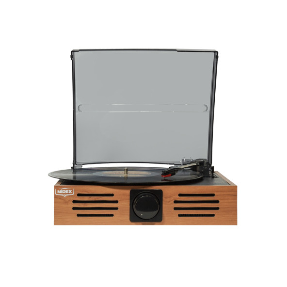 Midex MTX-106OR Nostaljik Retro Pikap Plak Çalar (Bluetooth Aux Hoparlörlü 3 Devir) İğne Dahil - 2