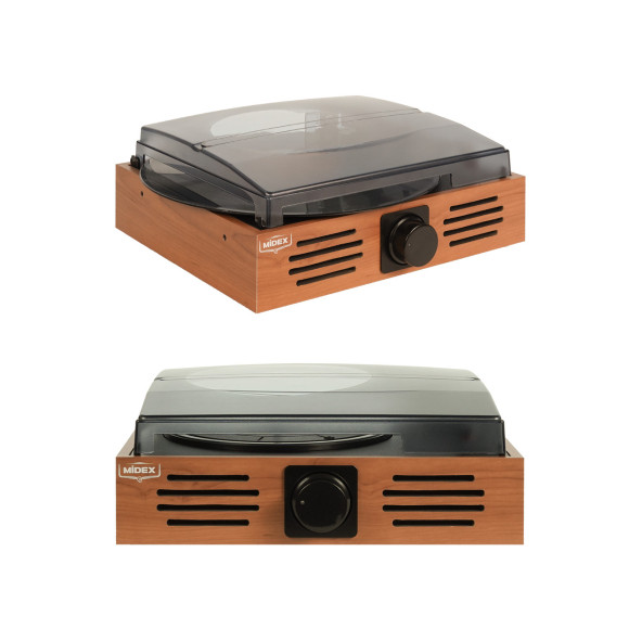 Midex MTX-106OR Nostaljik Retro Pikap Plak Çalar (Bluetooth Aux Hoparlörlü 3 Devir) İğne Dahil - 6
