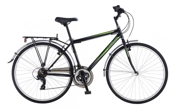 Salcano Üsküp 700 Man VR V Fren 21 Vites 28 Jant Şehir Bisikleti Siyah Sarı Yeşil ürün görseli