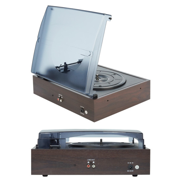 Midex MTX-106BN Nostaljik Retro Pikap Plak Çalar (Bluetooth Aux Hoparlörlü 3 Devir) İğne Dahil - 6