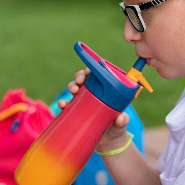 Maped Picnik Çelik Matara 430 Ml ve 580 Ml Uyumlu Yedek Kapak Pipetli  Pembe (879901) - 4