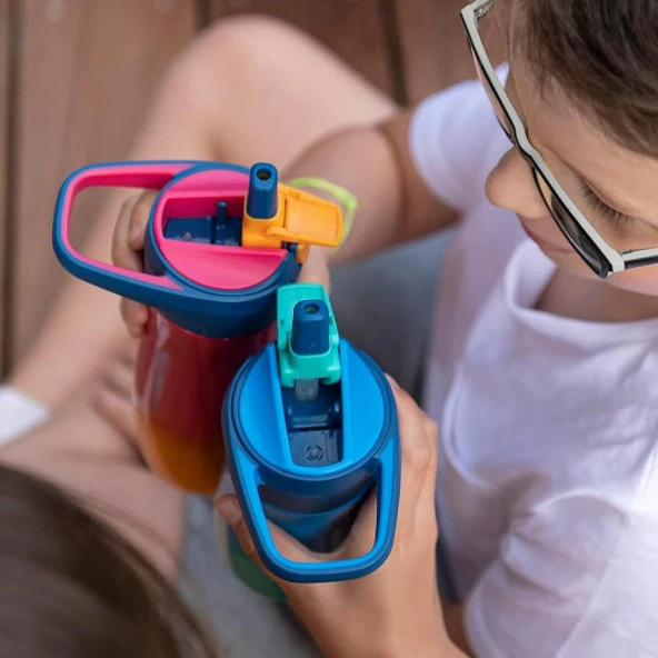 Maped Picnik Çelik Matara 430 Ml ve 580 Ml Uyumlu Yedek Kapak Pipetli  Pembe (879901) - 5