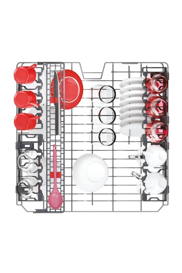 Hoover HF 6C7F0X-17 8 Programlı Wi-Fi + Bluetooth Bağlantılı Bulaşık Makinesi Inox - Resim 5