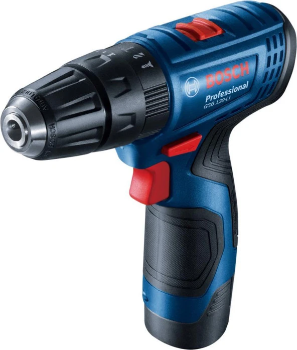 Bosch Professional GSB 120-LI 2x2Ah Akülü Darbeli Delme/Vidalama + 23 Parça Set - 06019G8102