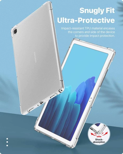 Samsung Galaxy Tab S6 Lite 2024 P620 P610 Kılıf Darbelere Dayanıklı Şeffaf Kapak 13-15-17 - 3