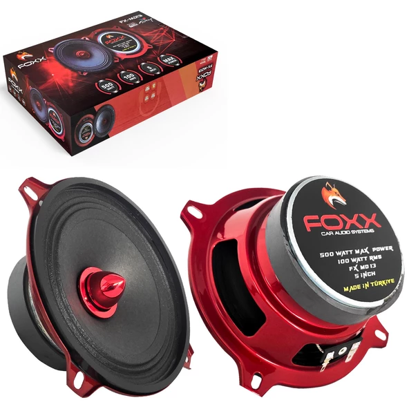 FOXX FX-MD13 Oto Midrange 13cm 500 Watt 2 Adet