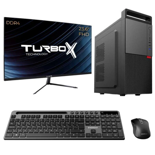 Turbox Tx5186 i5 6400 32GB DDR4 512GB SSD 23.6 inç FHD Monitör Masaüstü Kurumsal Ofis Bilgisayarı