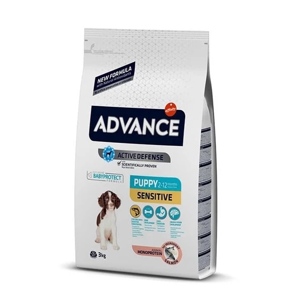 Advance Puppy Sensitive Somonlu 3 Kg Yavru Kuru Köpek Maması