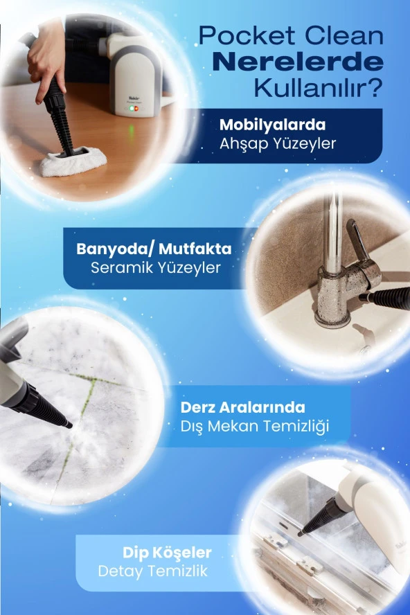 Fakir Pocket Clean Buharlı Temizleyici - 3