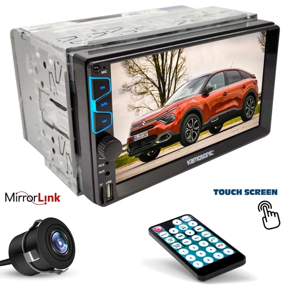 KAMOSONIC KS-G752 Double Teyp 7 İnç 4x45 Watt Mirrorlink - 1