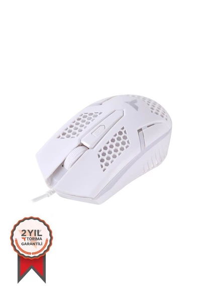 Torima TM-15 USB RGB Aydınlatmalı Gaming Oyuncu Mouse Beyaz - Resim 3