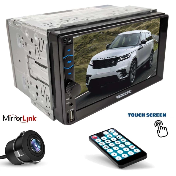 KAMOSONIC KS-G754 Double Teyp 7 İnç 4x45 Watt Mirrorlink