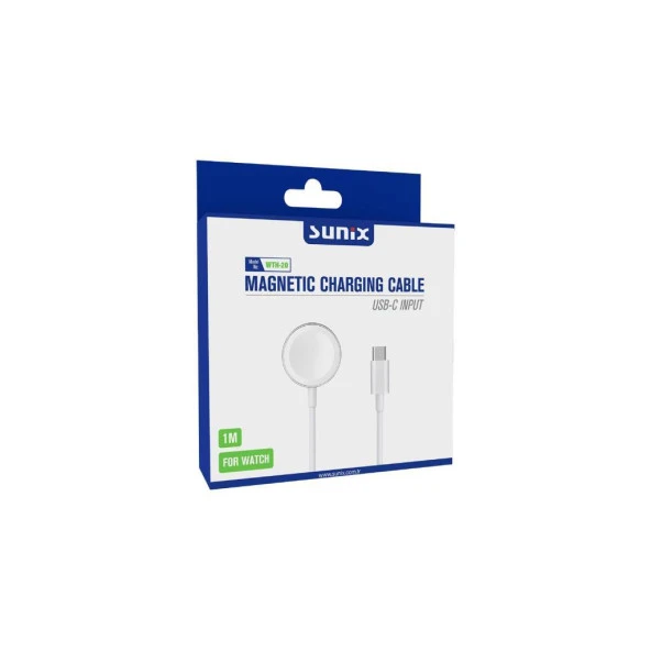 Sunix Usb-C Manyetik Saat Şarj Kablosu 1 Metre WTH-20 - 3