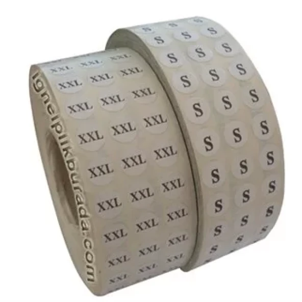 Beden Etiketi M (1 Rulo 3500 Adet)