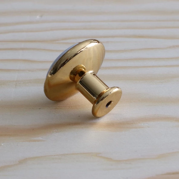 Gerçek Porselen Kulp Gold Düğme Mobilya Mutfak Dolabı Çekmece Dolap Kulpları Kapak Kulpu Kulbu Altın - 5