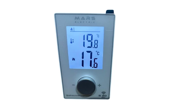 MARS S20  DİGİTAL WİFİ BEYAZ ODA TERMOSTAT - 4
