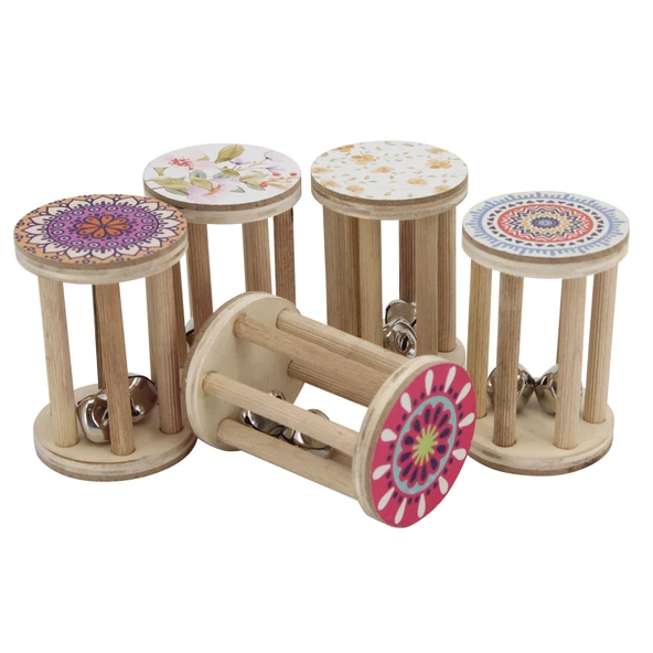 Jwin KZ-602 Kafesli Ahşap El Zili Orff - Ritim Aleti