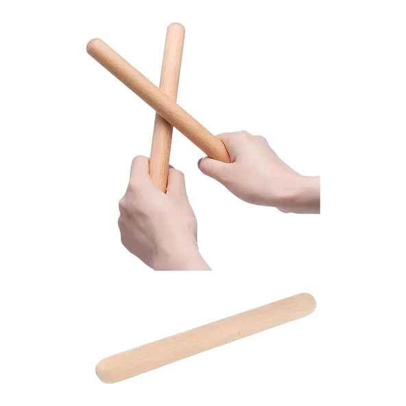 Jwin RS-10 Claves Orff - Ritim Ahşap Çubuk Seti 5 Takım 10 Adet