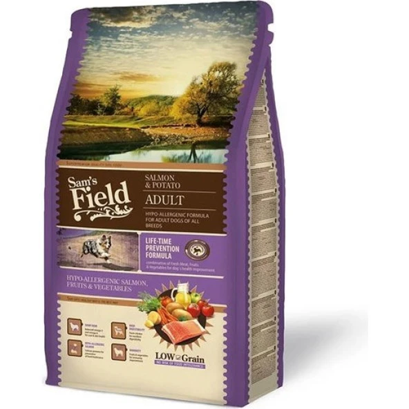 Sam´s Field Salmon & Potato Adult 2,5 kg SKT: 02/2026