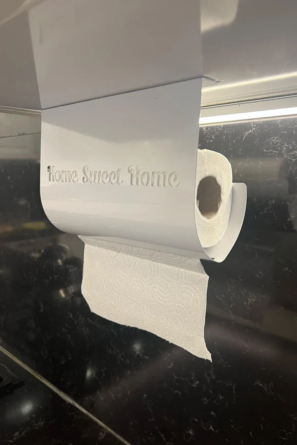 Home Sweet Home Temalı Beyaz Kağıt Rulo Havluluk - 3