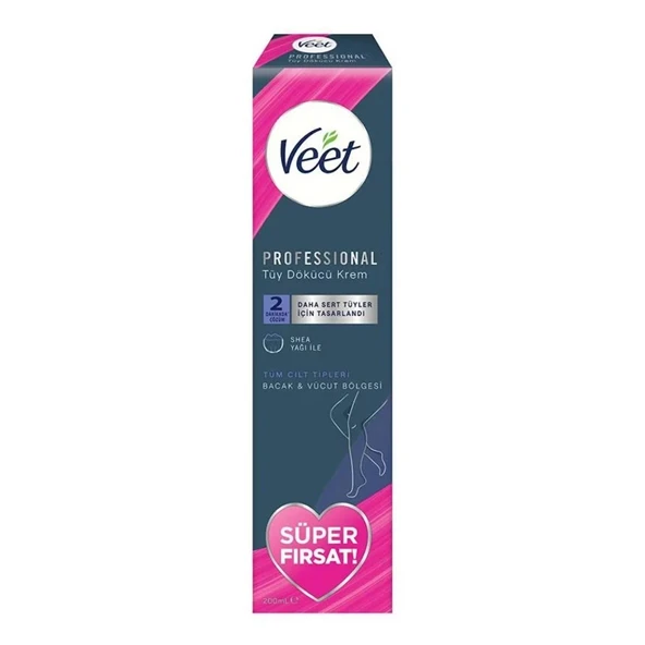 Veet Professional Bacak ve Vücut Tüy Dökücü Krem 200 ml
