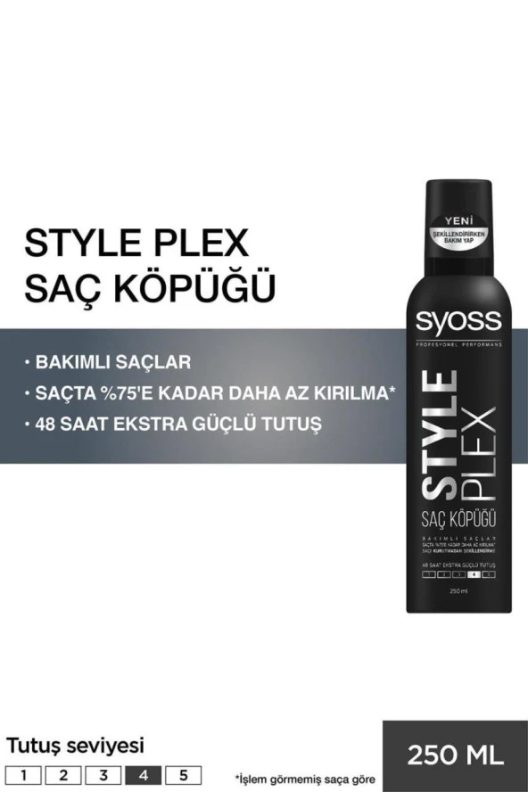 Syoss Saç Köpüğü 250 ml Style Plex No : 4