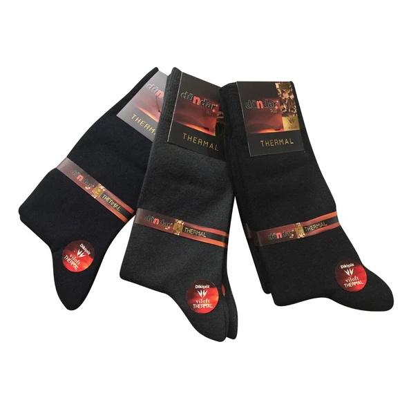 6'Lı Dündar Erkek Kışlık Gerçek Termal Çorap