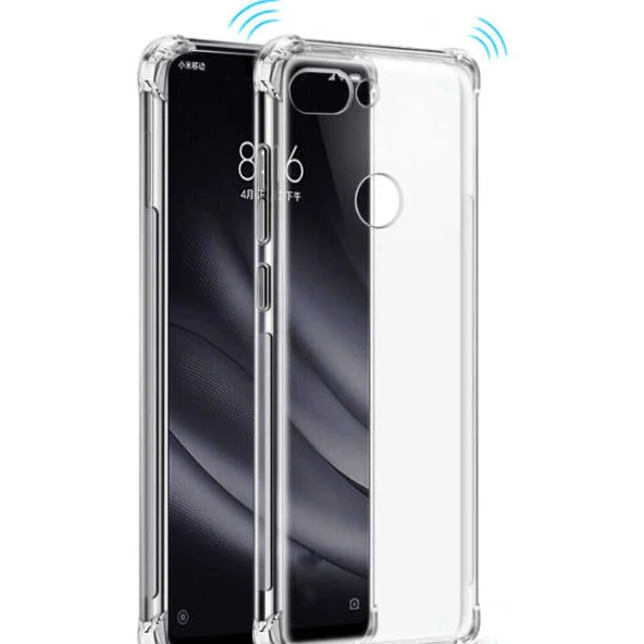 Xaiomi Mi 8 Lite Kılıf Şeffaf Nitro Anti Shock Kapak