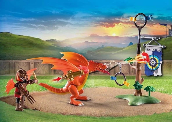 PLAYMOBIL Novelmore 71210 Novelmore ve Burnham Raiders - Turnuva sahası, 4 yaşından büyük çocuklar için oyuncak - 2