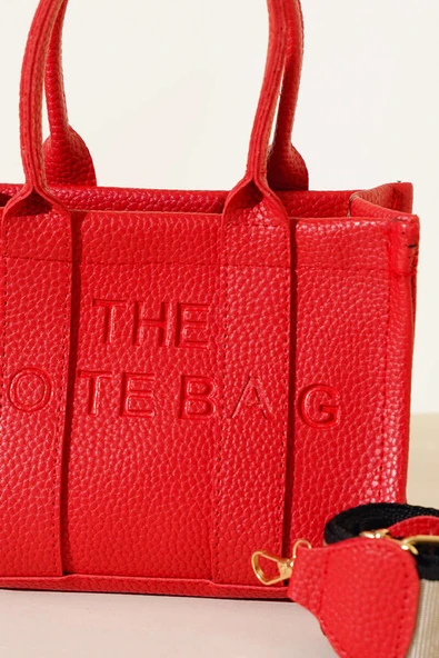 The Tote Bag Mini Çanta Kırmızı - Resim 3
