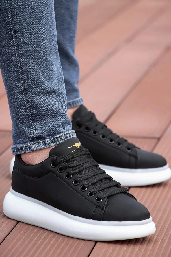 Fort Cheta Madrıd 150 Siyah Beyaz Memory Foam Taban Unisex Sneaker Ayakkabı - Resim 2