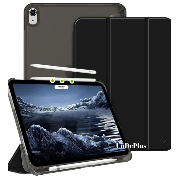 Apple iPad Air 11inç M2/M3 Air 4/5.Nesil 10.9 Kılıf PU Deri Smart Standlı Case 2025-2024 Flip - 9