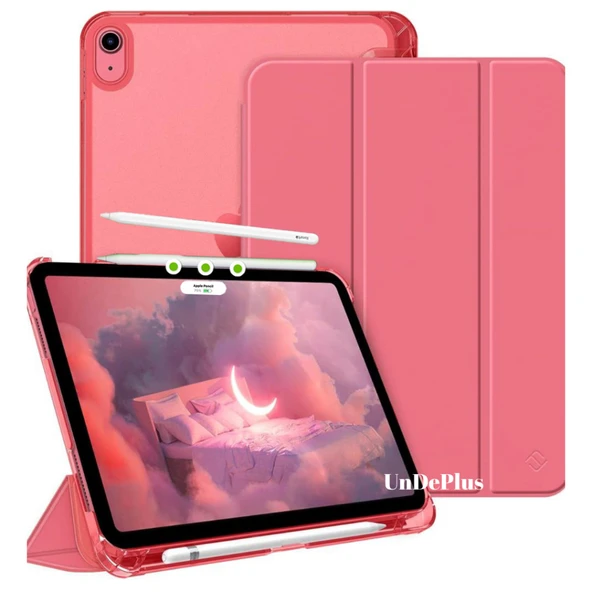 Apple iPad Air 11inç M2/M3 Air 4/5.Nesil 10.9 Kılıf PU Deri Smart Standlı Case 2025-2024 Flip - 3