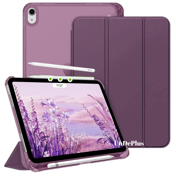 Apple iPad Air 11inç M2/M3 Air 4/5.Nesil 10.9 Kılıf PU Deri Smart Standlı Case 2025-2024 Flip - 12