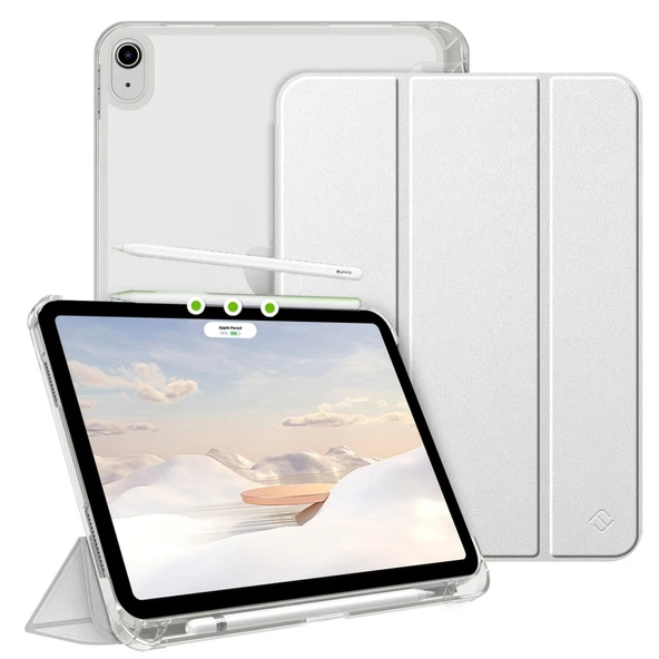 Apple iPad Air 11inç M2/M3 Air 4/5.Nesil 10.9 Kılıf PU Deri Smart Standlı Case 2025-2024 Flip - 8