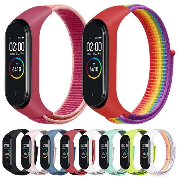 Xiaomi Mi Band 5 Band 6 Kordon Hasır Kordon