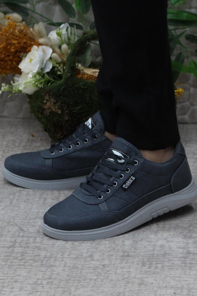 Fort Dks 2038 Füme Hafif Rahat Keten Sneaker Erkek Ayakkabı - Resim 3