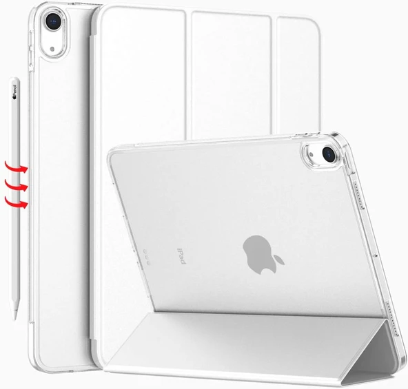Apple iPad Air 5 10.9 2022 M1 Kılıf PU Deri Smart Standlı Case A2588 A2589 A2591 - 3