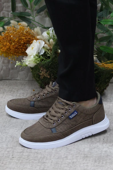 Fort Dks 2038 Vizon Hafif Rahat Keten Sneaker Erkek Ayakkabı - 3
