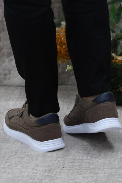 Fort Dks 2038 Vizon Hafif Rahat Keten Sneaker Erkek Ayakkabı - 4