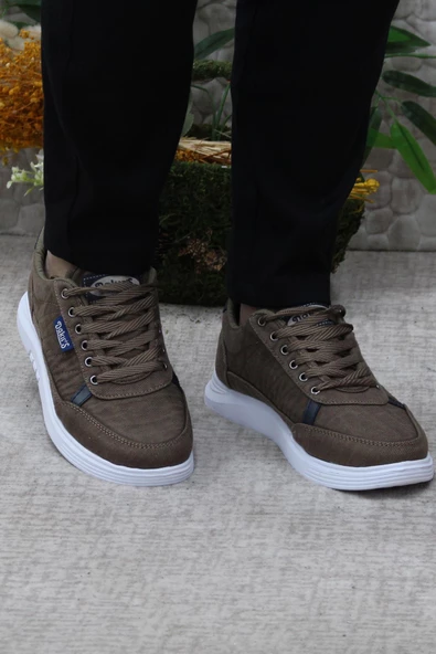 Fort Dks 2038 Vizon Hafif Rahat Keten Sneaker Erkek Ayakkabı - 2