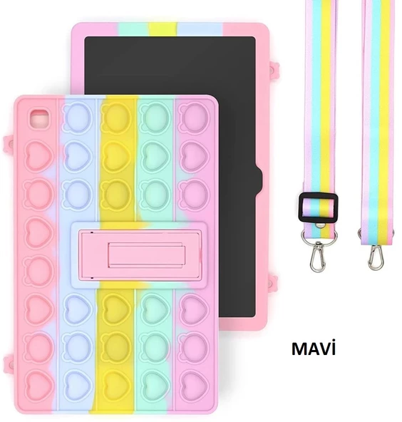Samsung Galaxy Tab A7 Lite T220 T225 T227 Kılıf Cute Dolls Standlı Eğlenceli 3D Karekterli Çocuk Kılıfı - 2