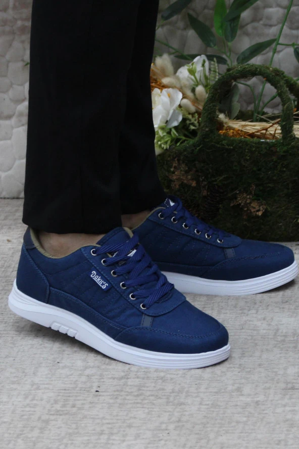 Fort Dks 2038 Mavi Hafif Rahat Keten Sneaker Erkek Ayakkabı ürün görseli