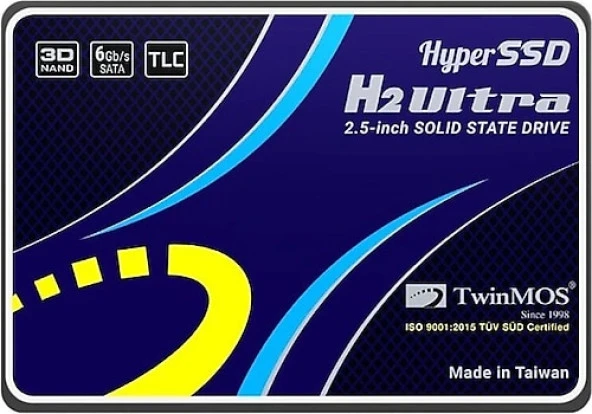 TWINMOS TwinMOS 256GB 580Mb-550Mb/s 2.5" SATA3 SSD Disk TM256GH2UGL