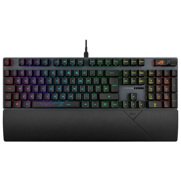 ASUS ROG STRIX SCOPE II RX AURA SYNC RGB MEKANIK TÜRKÇE TUS DIZILIMI ROG RX RED SWITCH IP57 MULTI FONKSIYONEL OYUNCU KLAVYESI